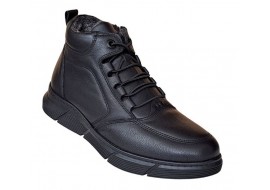 Ghete barbati casual, din piele naturala, cu fermoar, imblanite, SCV3000N Sport